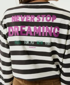 Meisjes longsleeve bruin