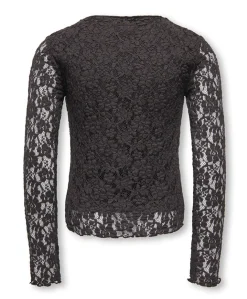 Meisjes longsleeve bruin