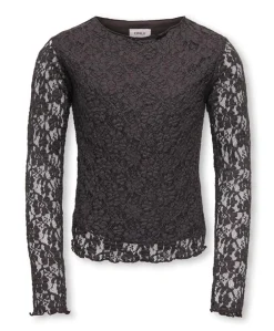 Meisjes longsleeve bruin