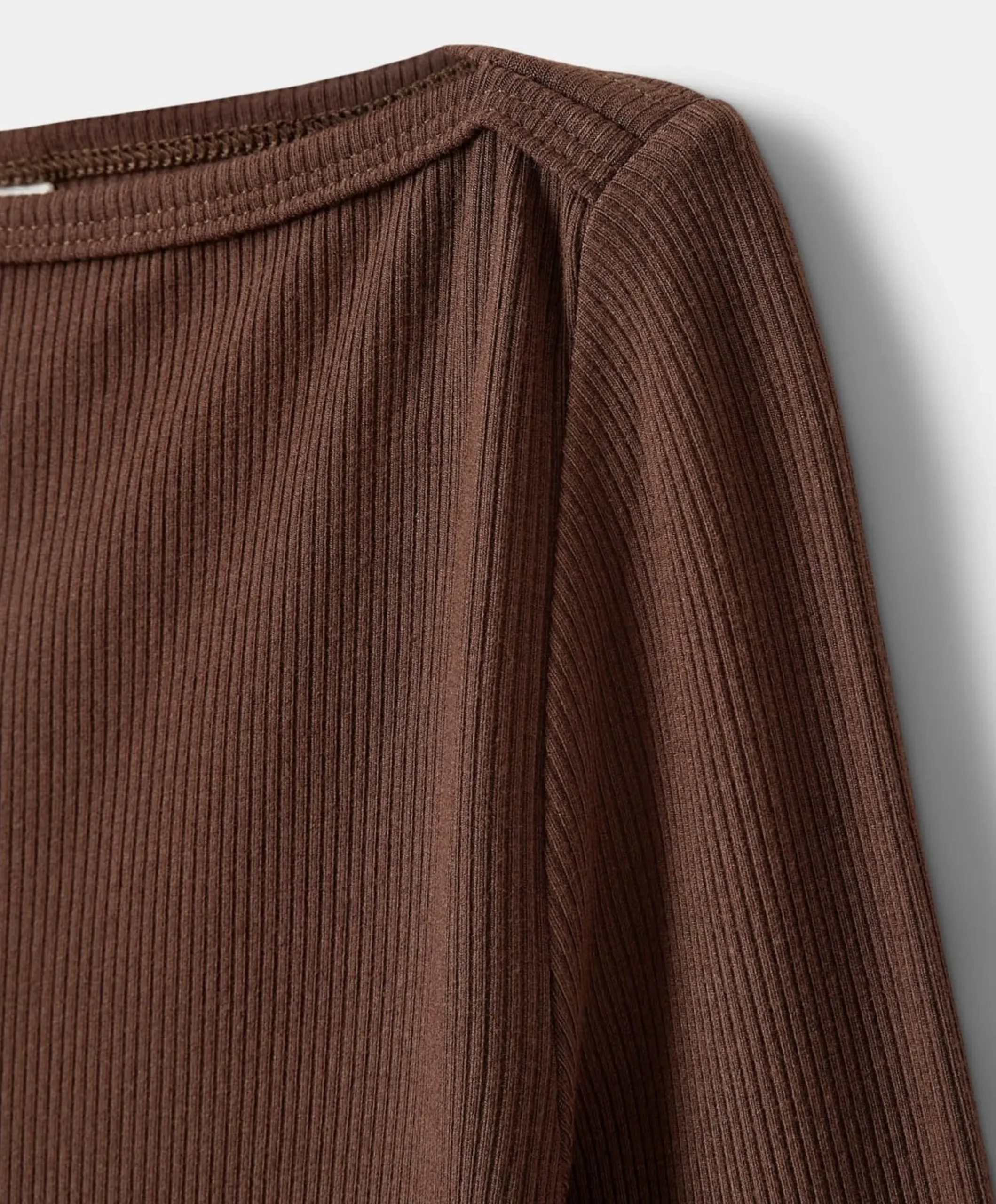 Meisjes longsleeve bruin