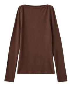 Meisjes longsleeve bruin