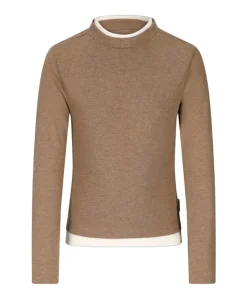 Meisjes longsleeve bruin