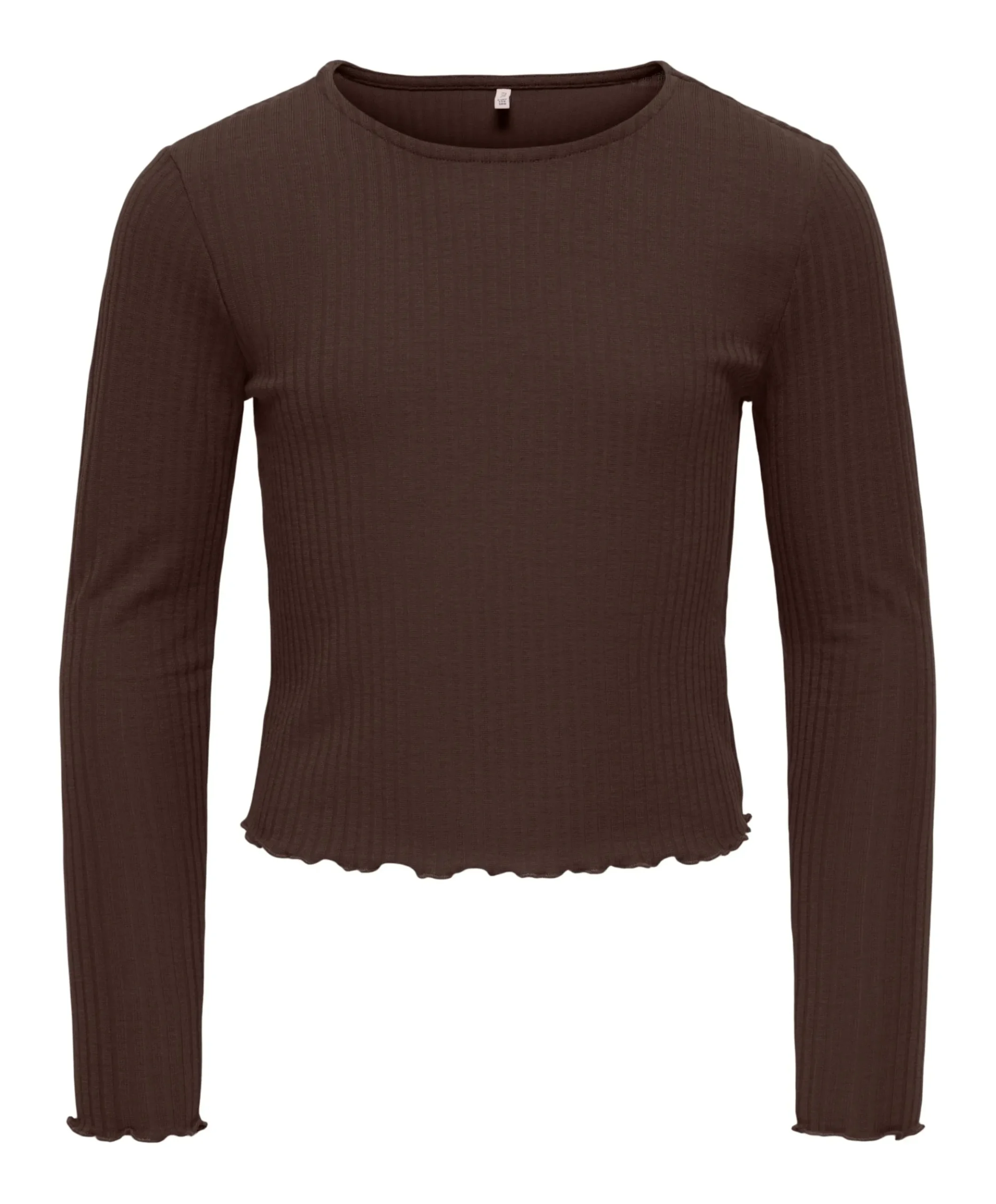 Meisjes longsleeve bruin