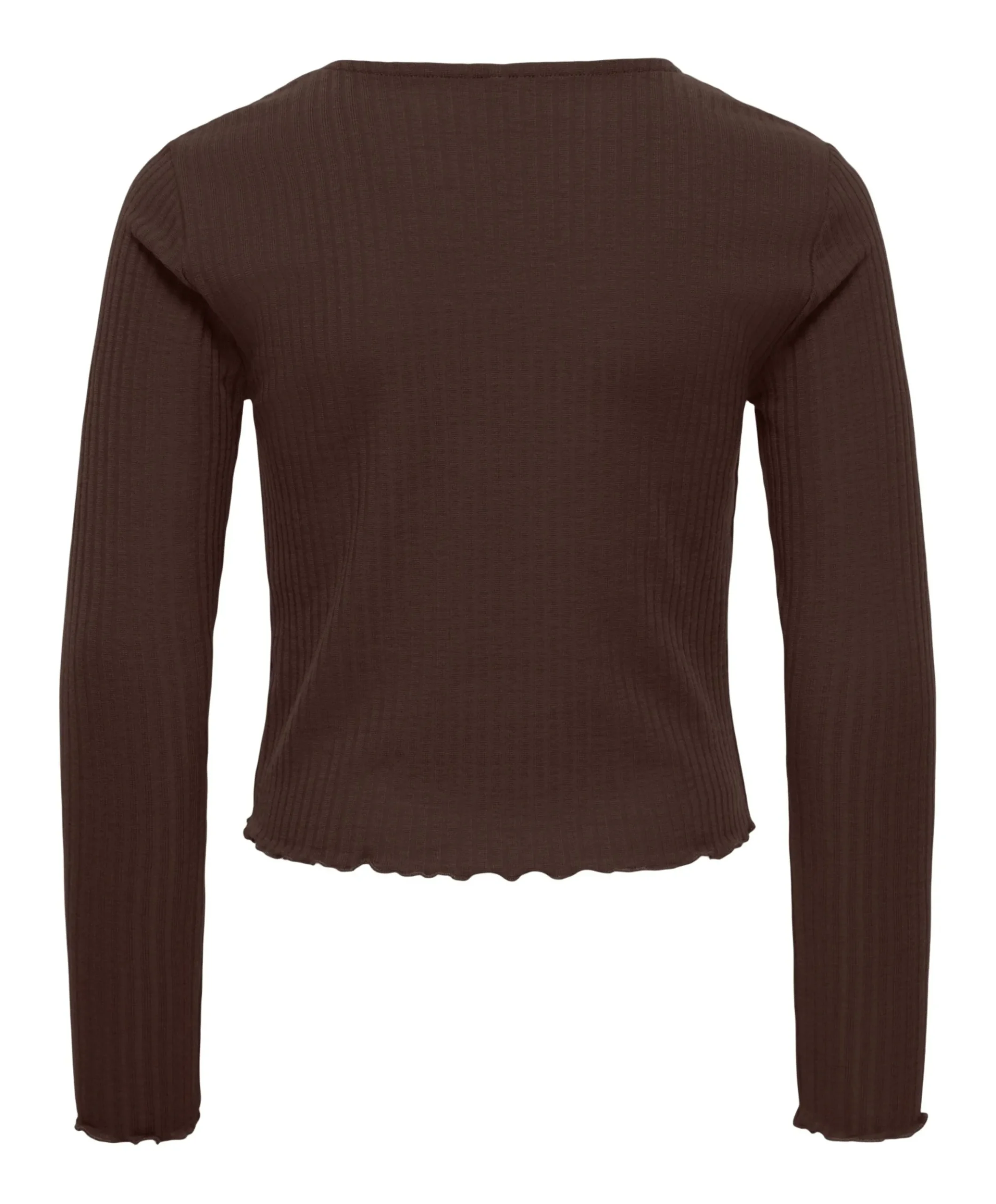 Meisjes longsleeve bruin