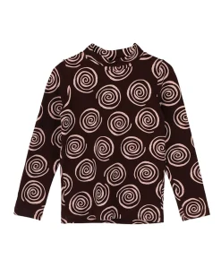 Meisjes longsleeve bruin