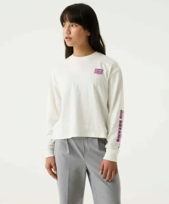 Meisjes longsleeve ecru