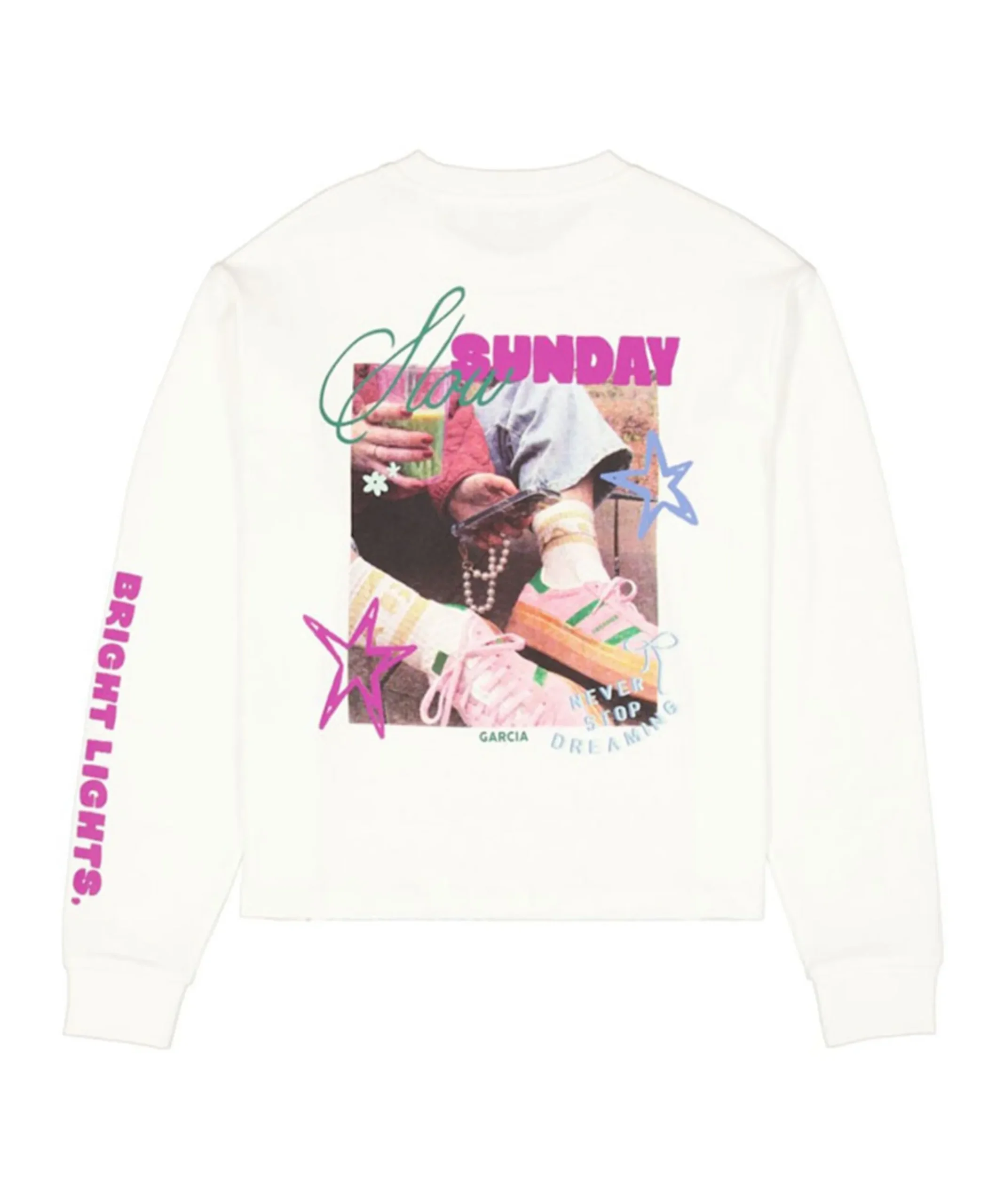 Meisjes longsleeve ecru