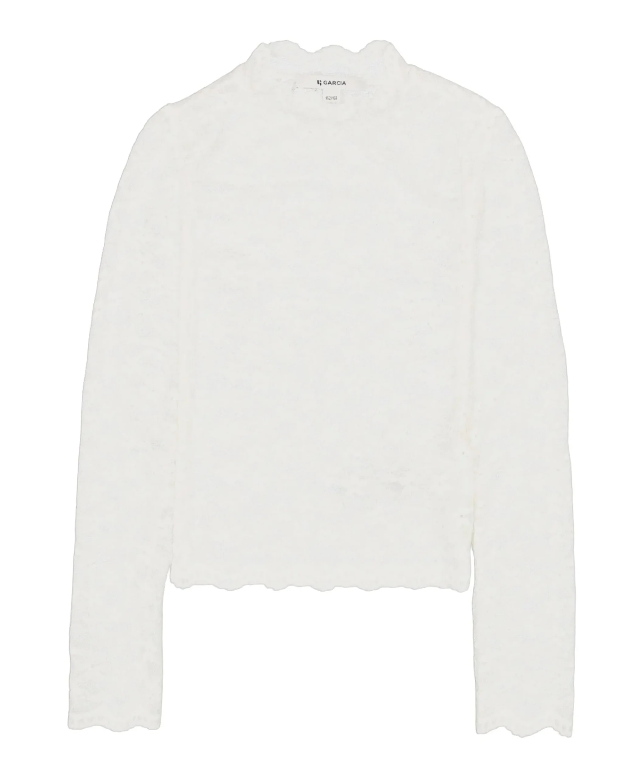 Meisjes longsleeve ecru