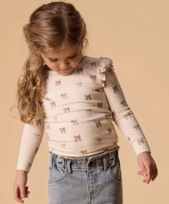 Meisjes longsleeve ecru