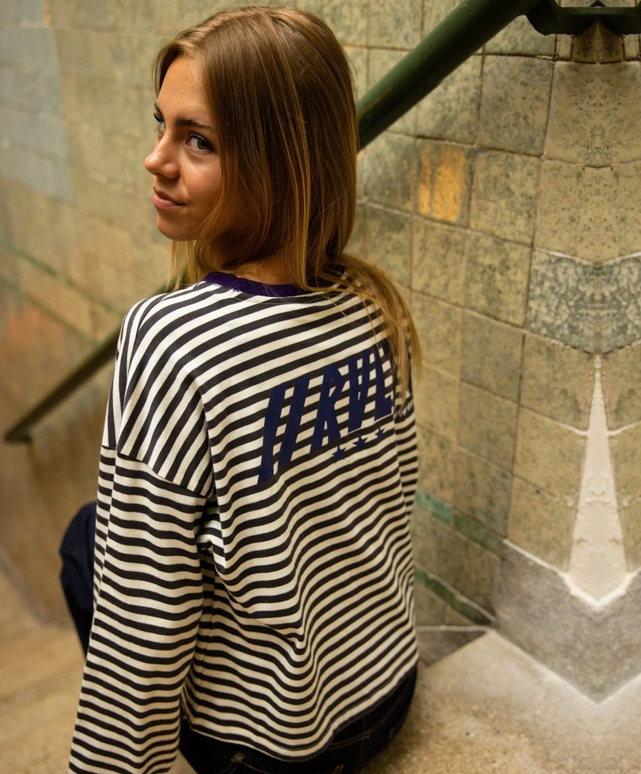 Meisjes longsleeve grijs