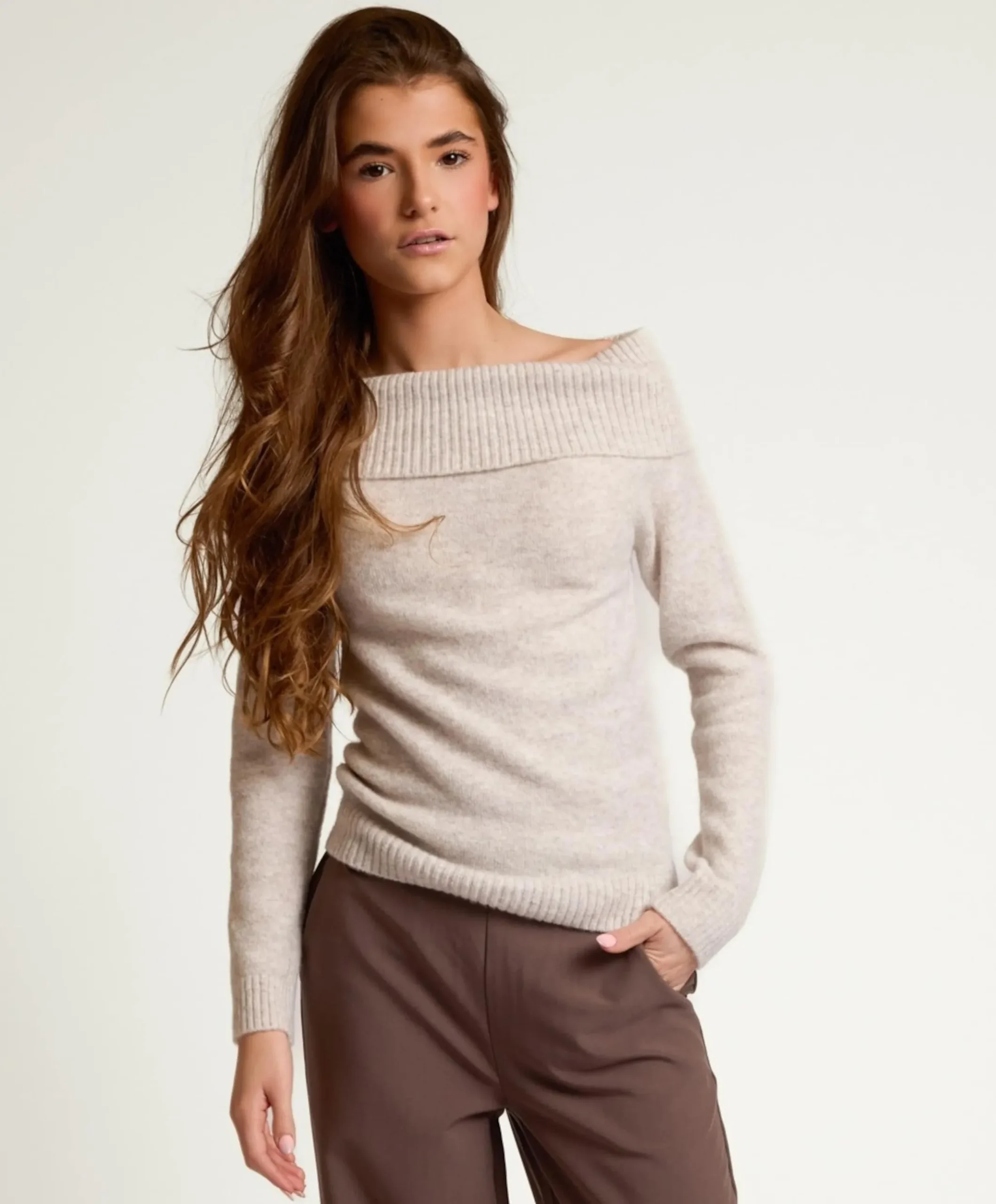 Meisjes longsleeve grijs