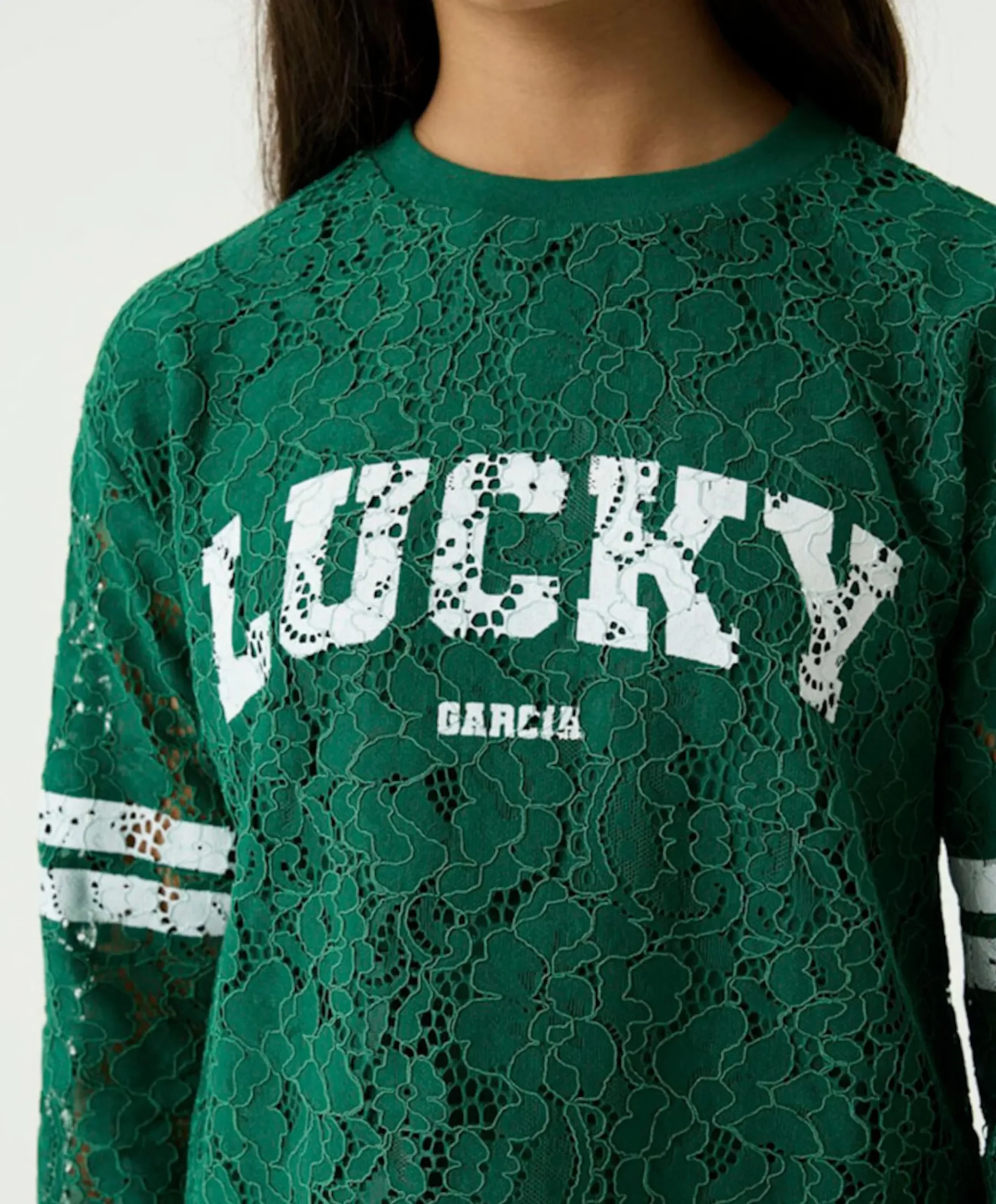 Meisjes longsleeve groen