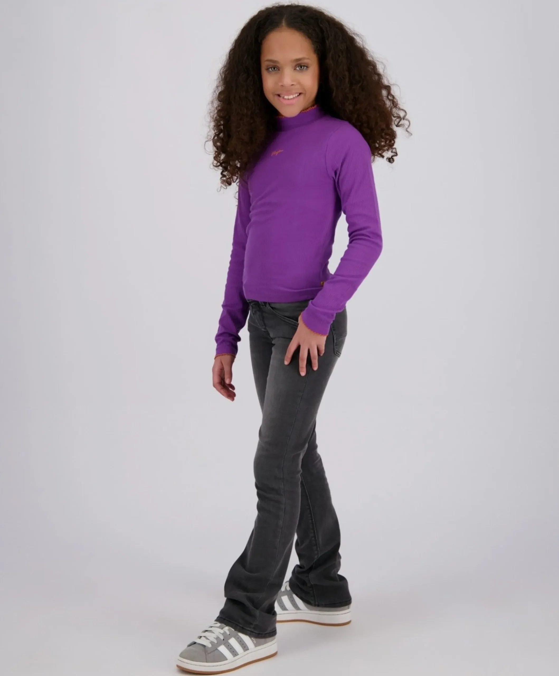 Meisjes longsleeve paars