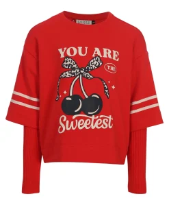 Meisjes longsleeve rood