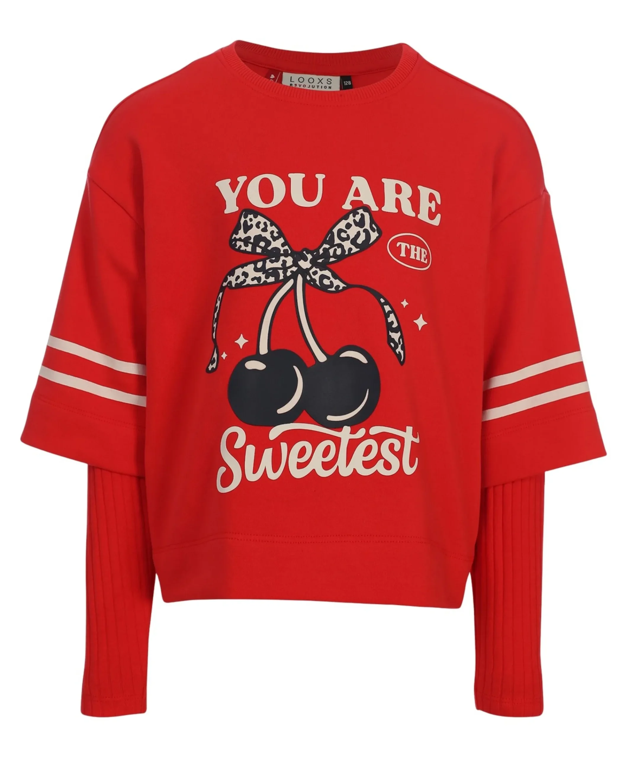 Meisjes longsleeve rood