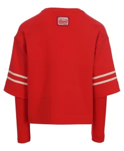 Meisjes longsleeve rood