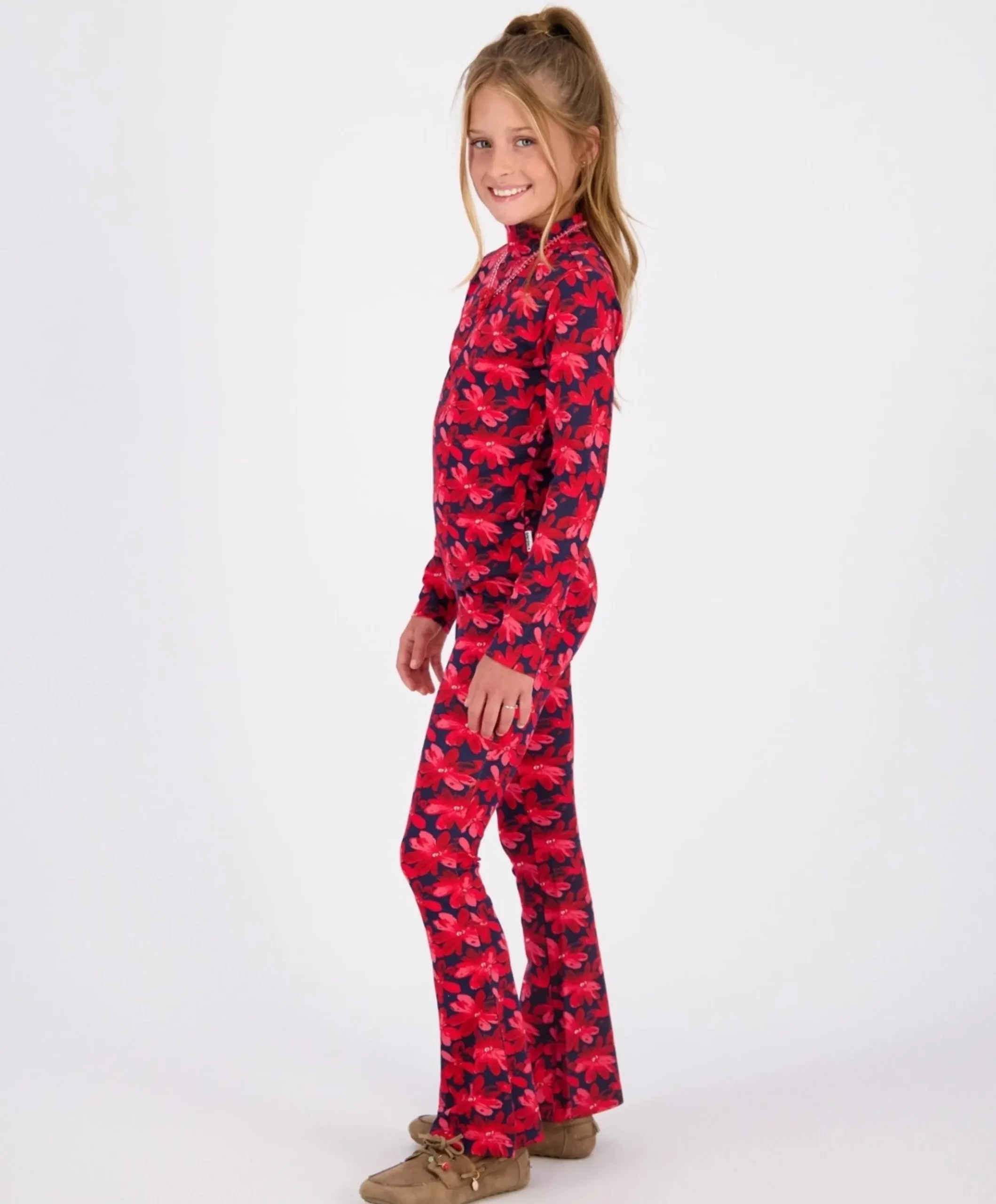 Meisjes longsleeve rood