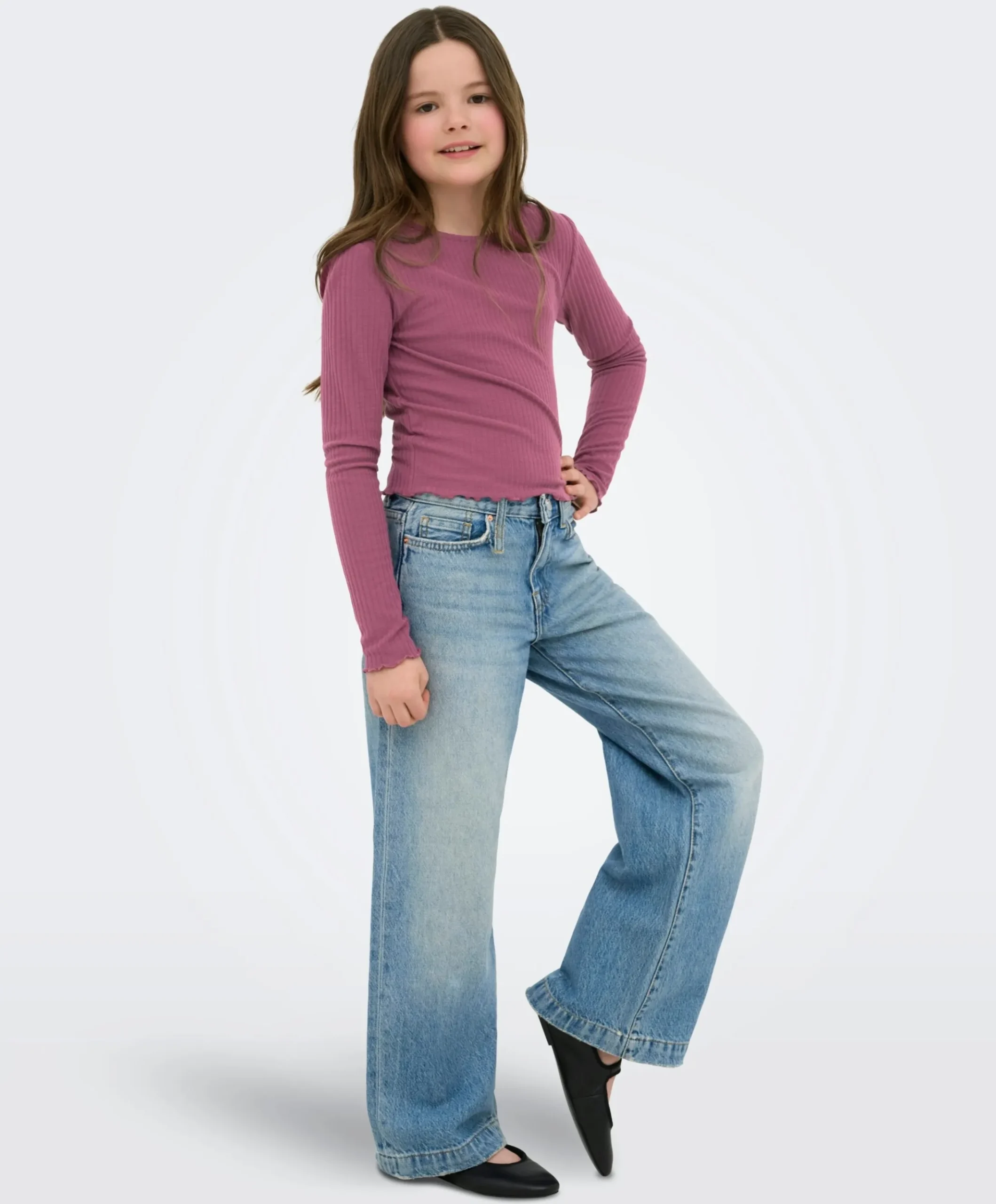 Meisjes longsleeve roze