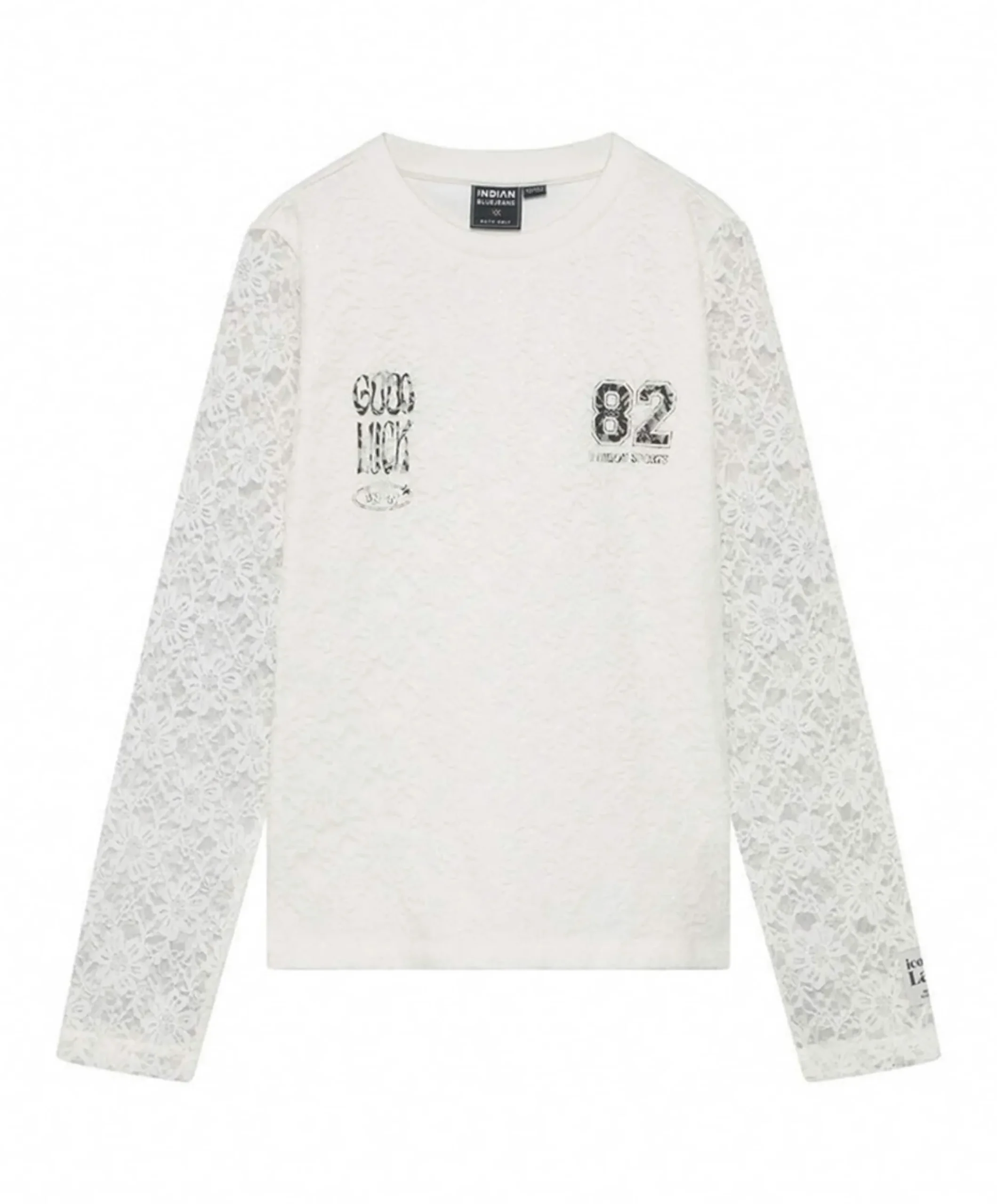 Meisjes longsleeve wit