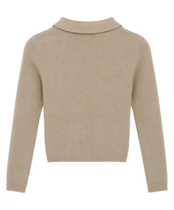 Meisjes polo beige