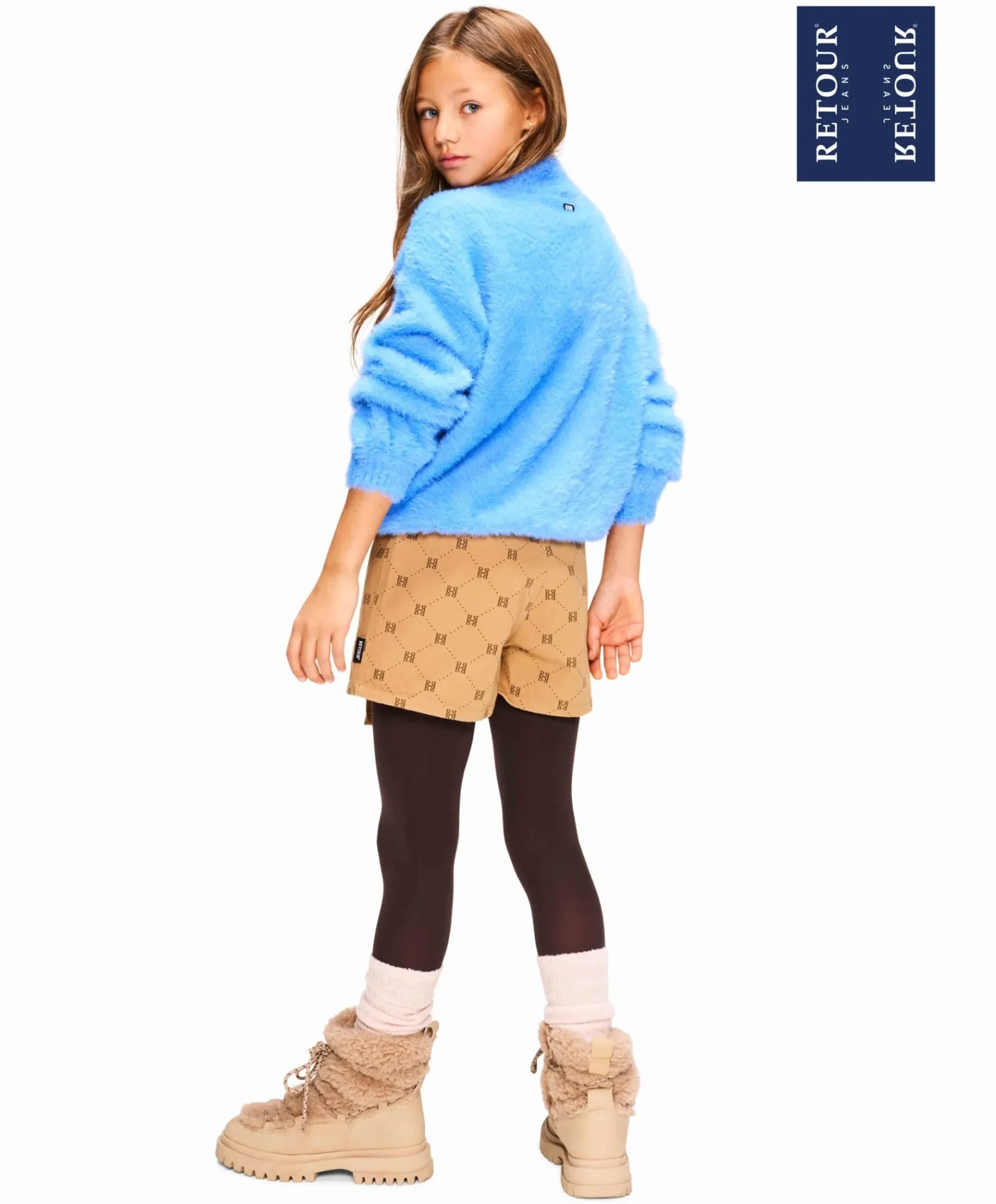 Meisjes rok beige