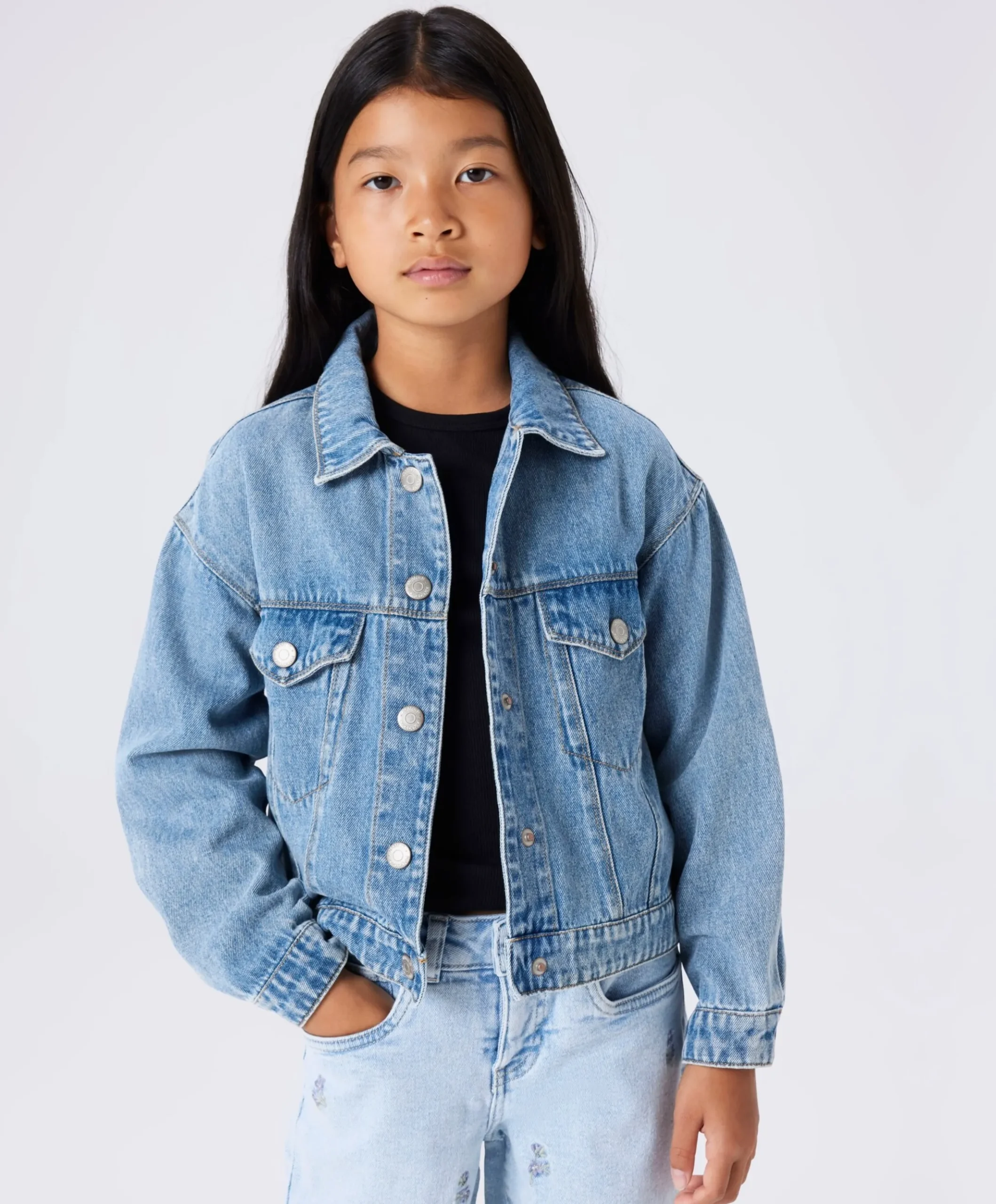 Meisjes spijkerjas blauw