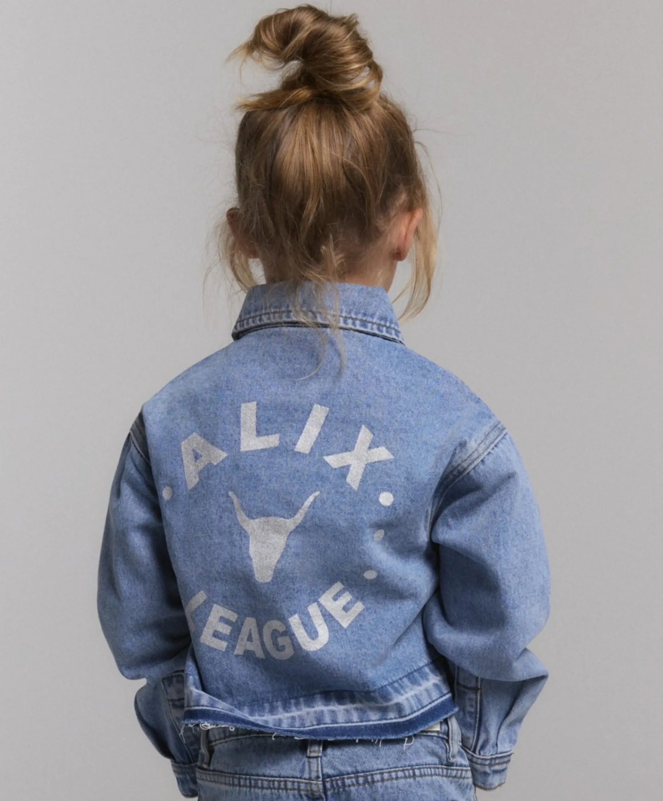 Meisjes spijkerjas blauw