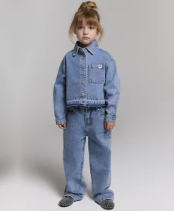 Meisjes spijkerjas blauw