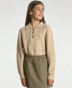 Meisjes sweater beige