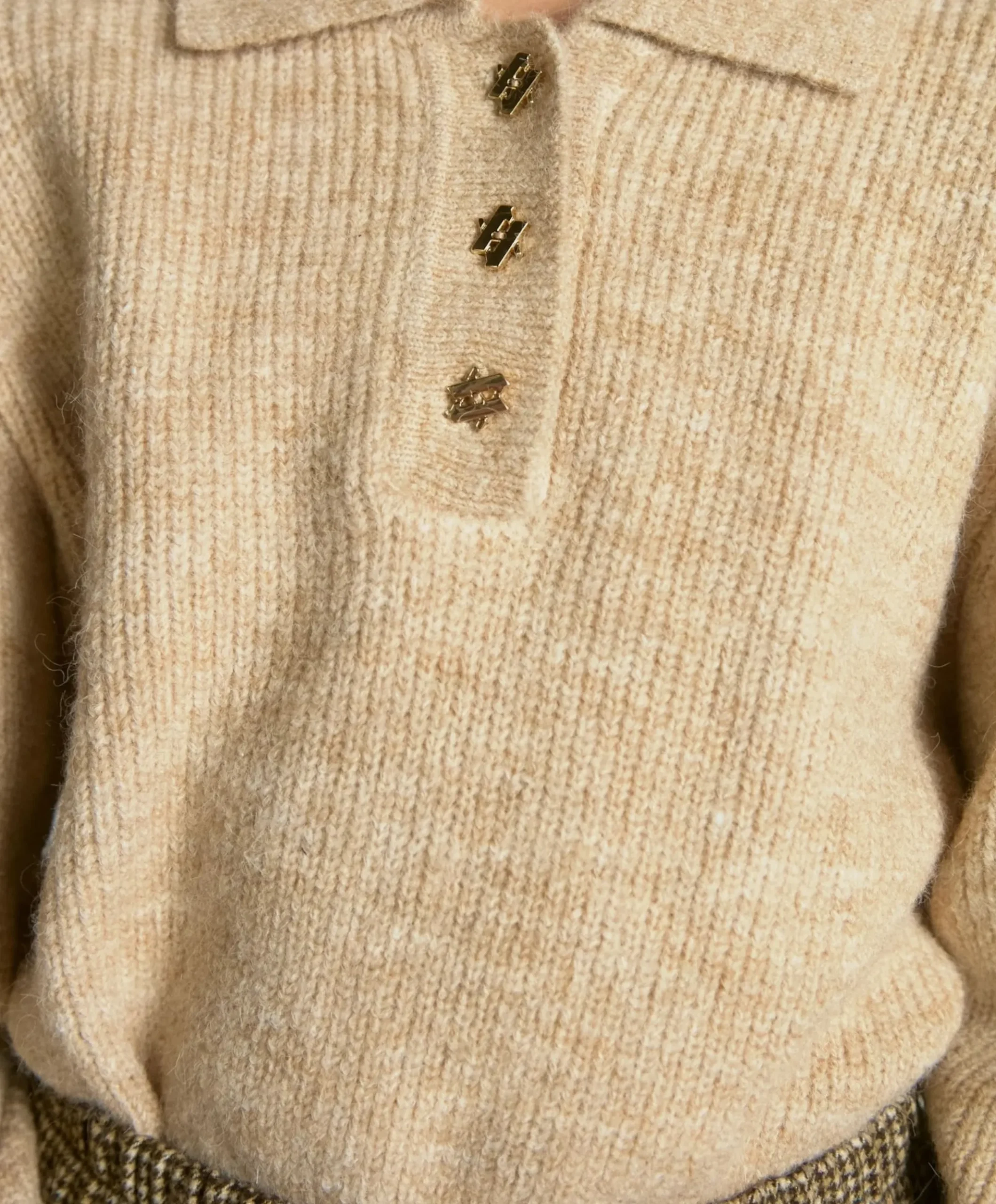 Meisjes sweater beige