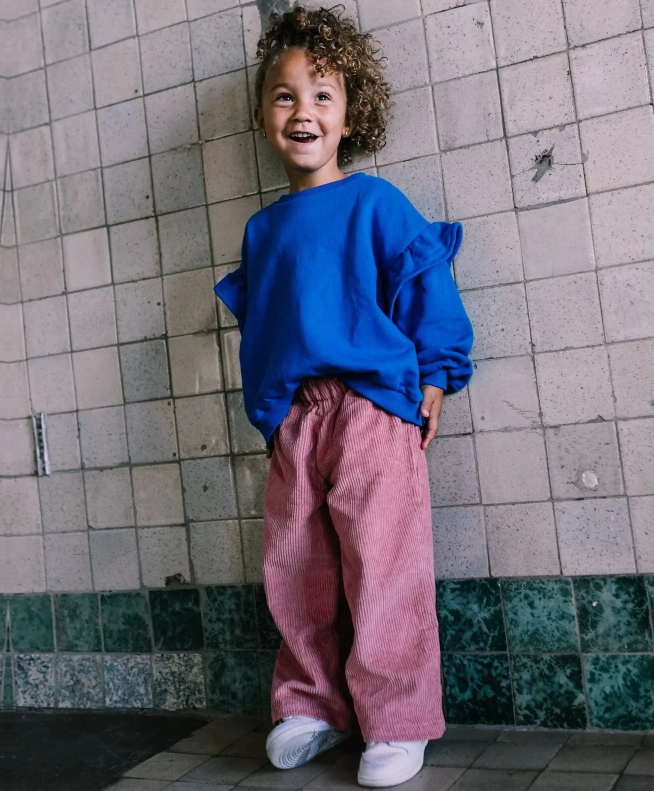 Meisjes sweater blauw