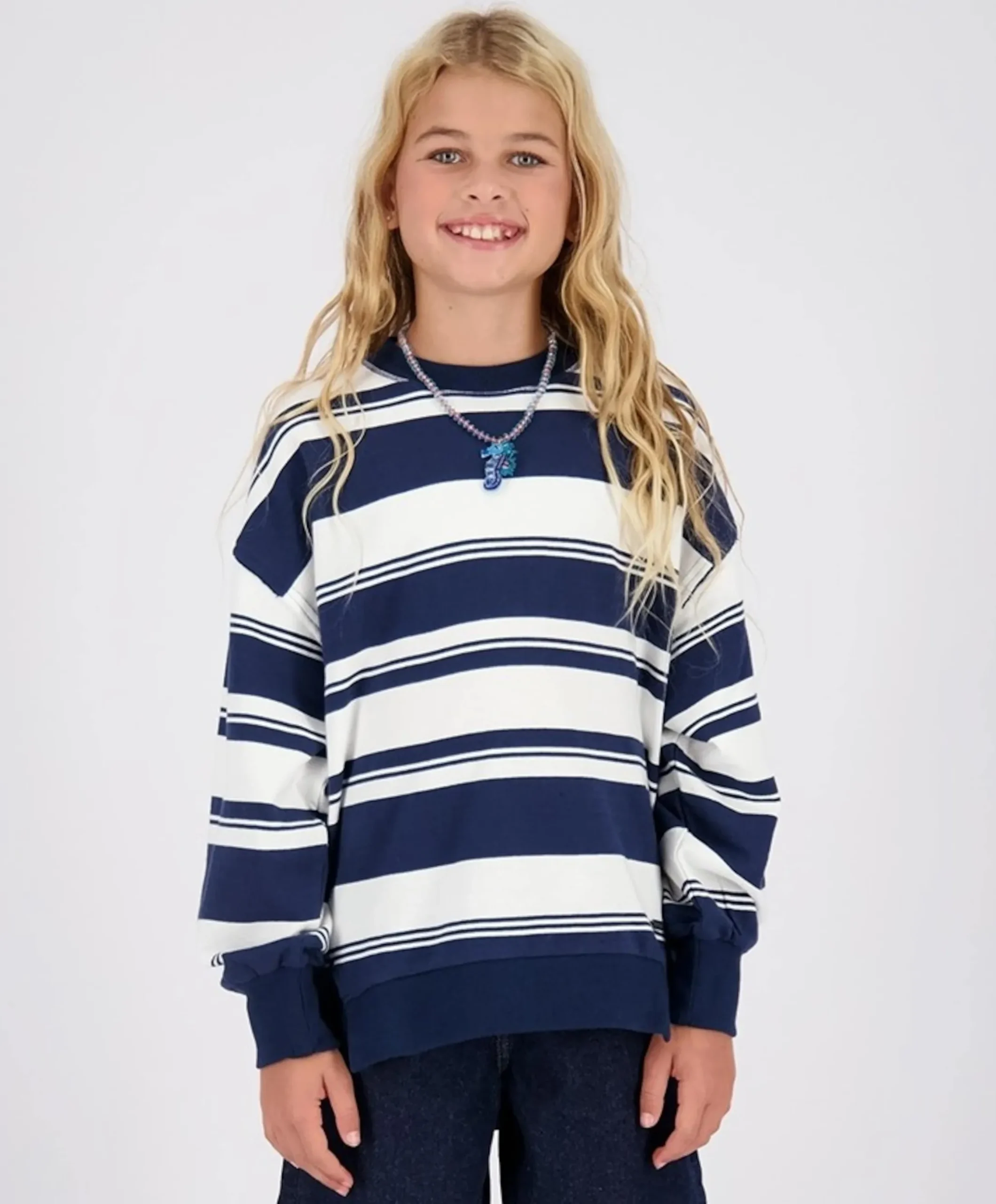 Meisjes sweater blauw