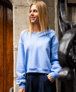 Meisjes sweater blauw