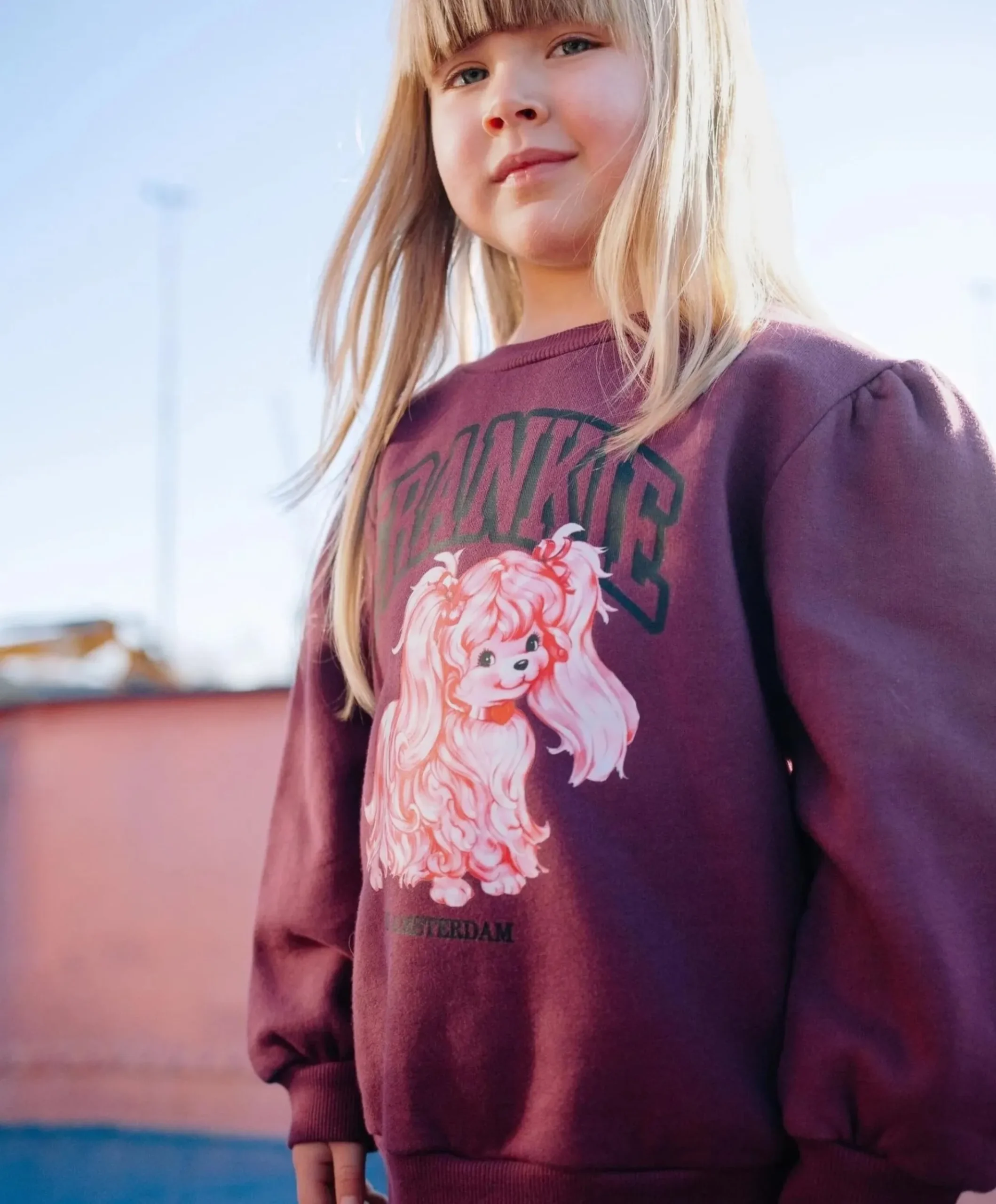 Meisjes sweater bordeaux