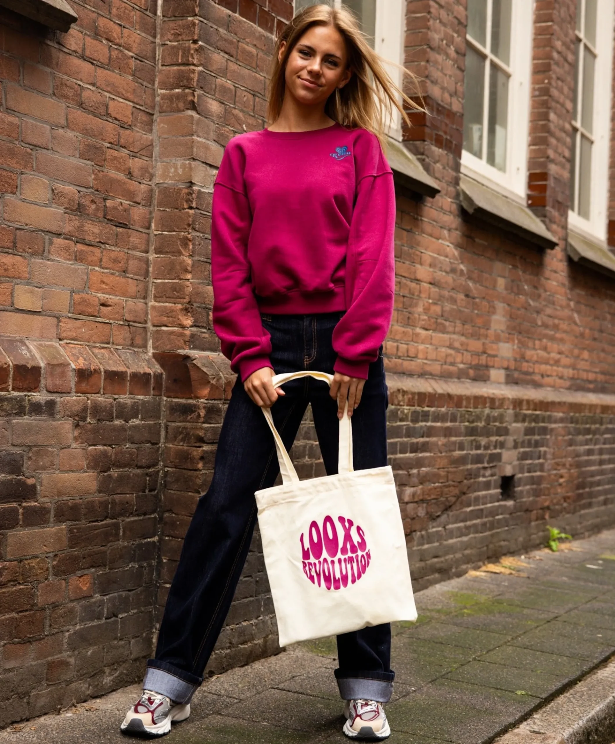 Meisjes sweater bordeaux