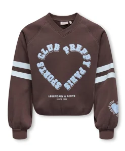 Meisjes sweater bruin