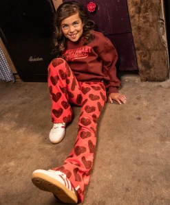 Meisjes sweater bruin