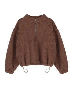 Meisjes sweater bruin