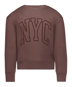 Meisjes sweater bruin