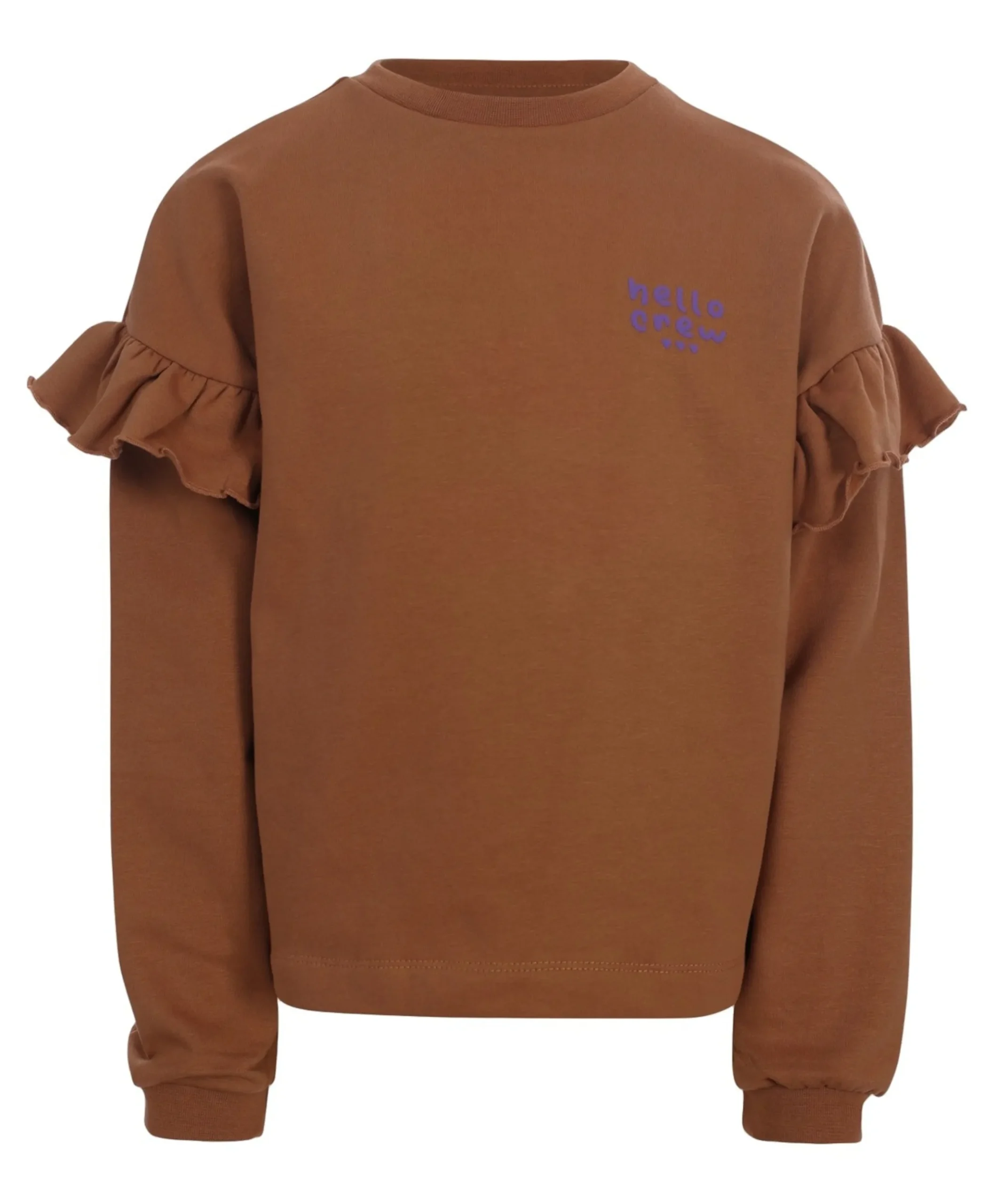 Meisjes sweater bruin