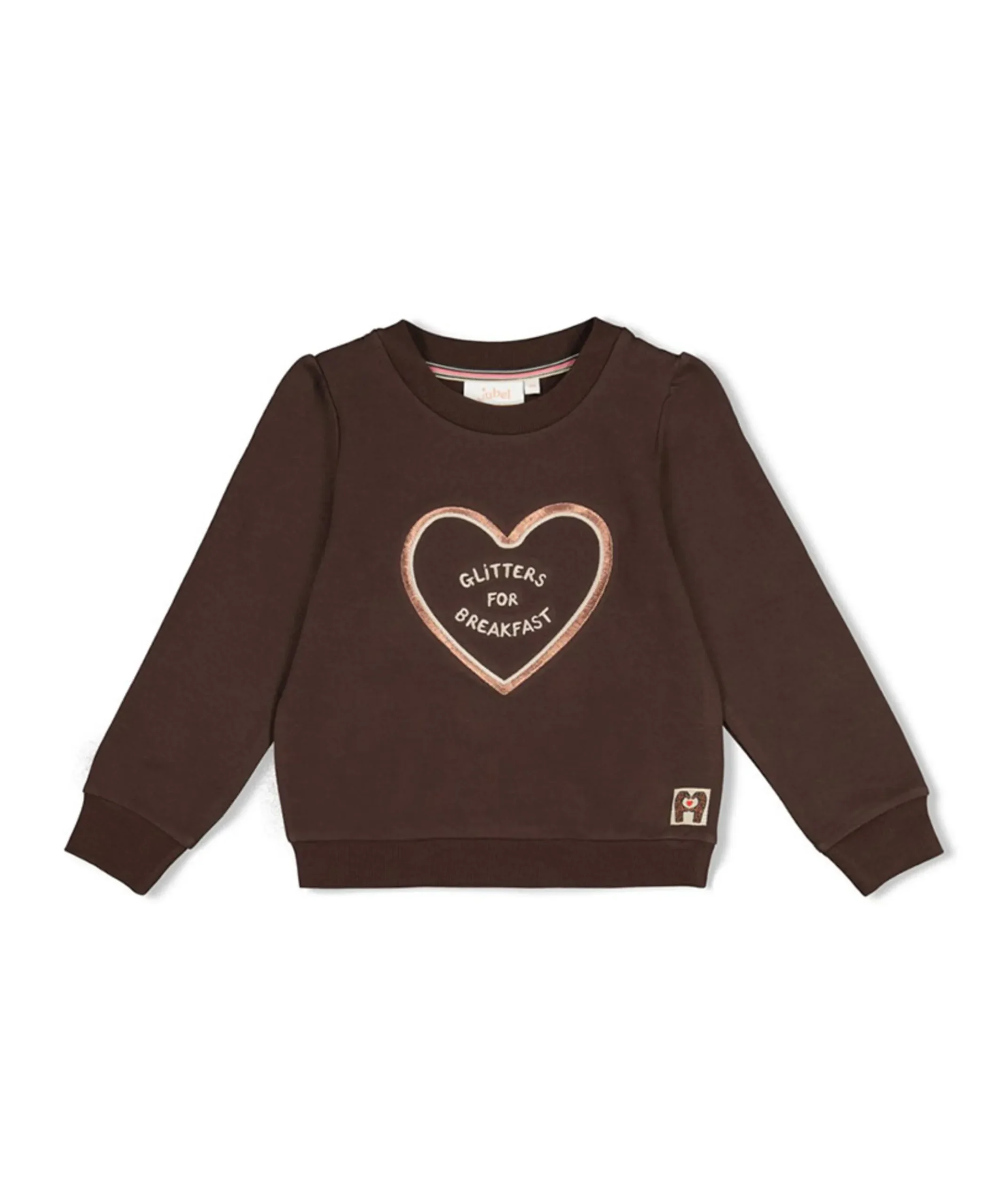 Meisjes sweater bruin