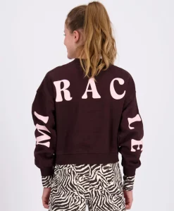 Meisjes sweater bruin