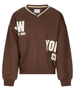 Meisjes sweater bruin