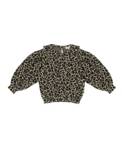 Meisjes sweater bruin