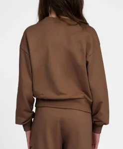 Meisjes sweater bruin