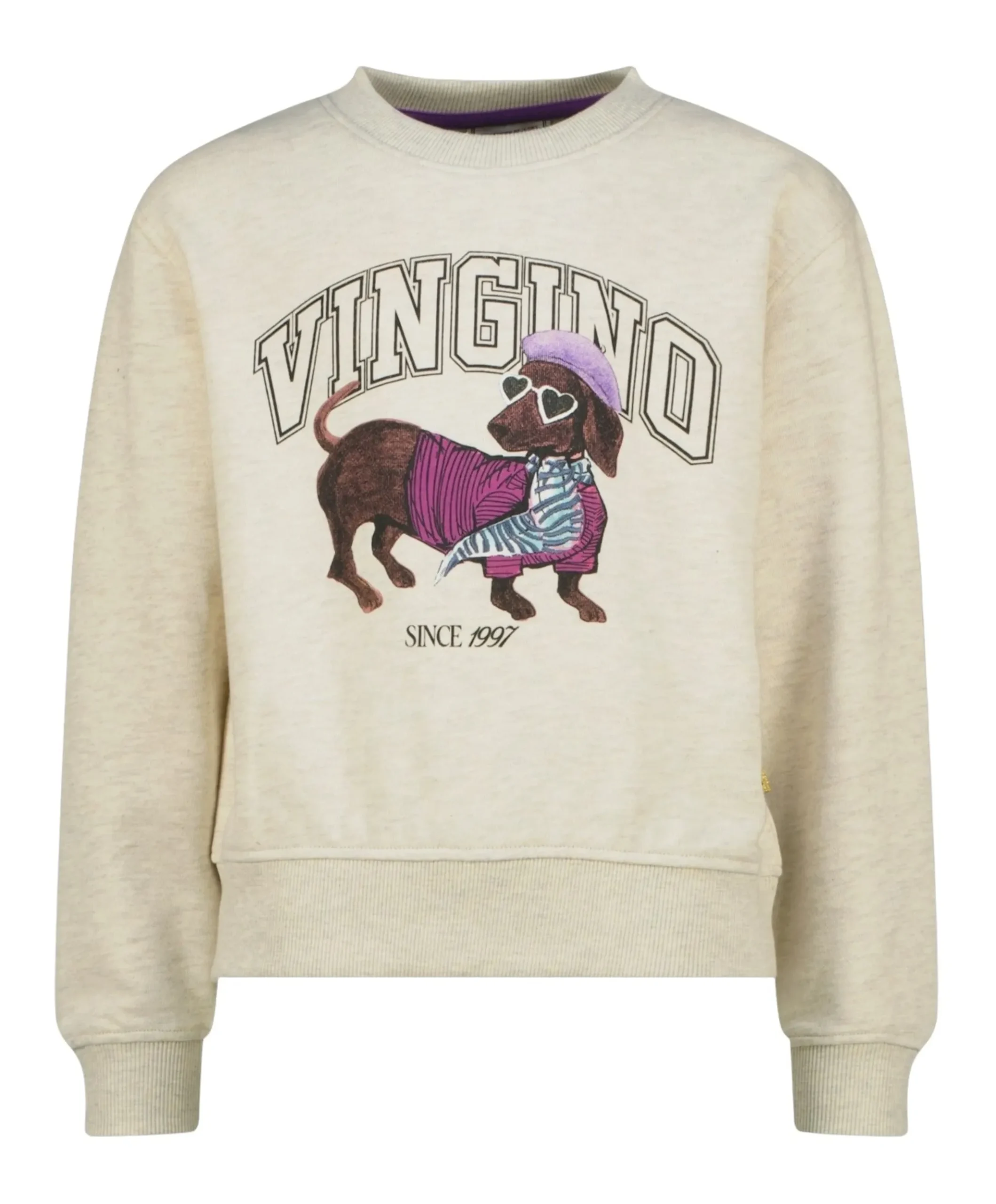 Meisjes sweater ecru