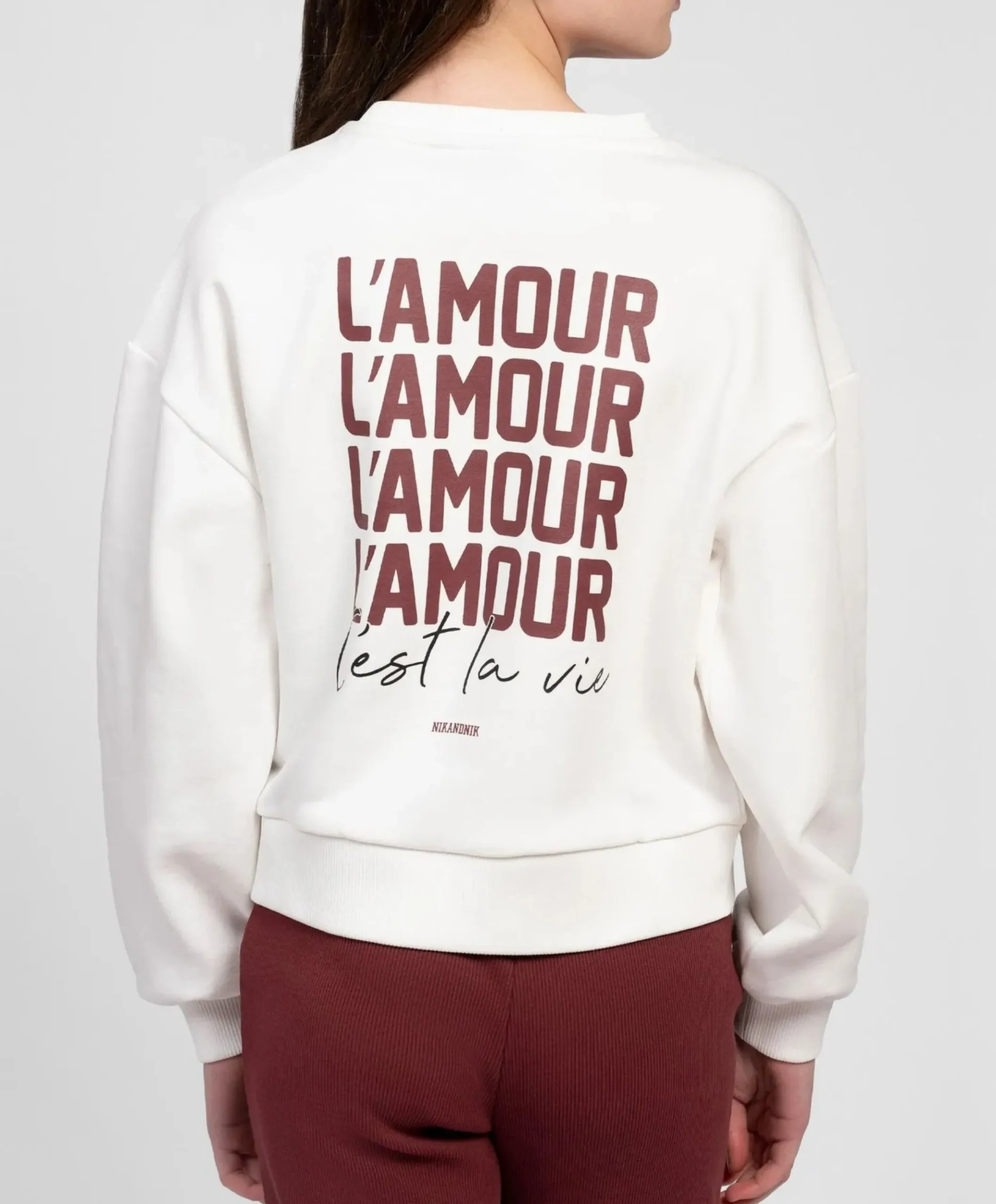 Meisjes sweater ecru