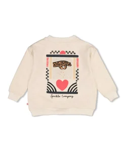 Meisjes sweater ecru