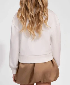Meisjes sweater ecru