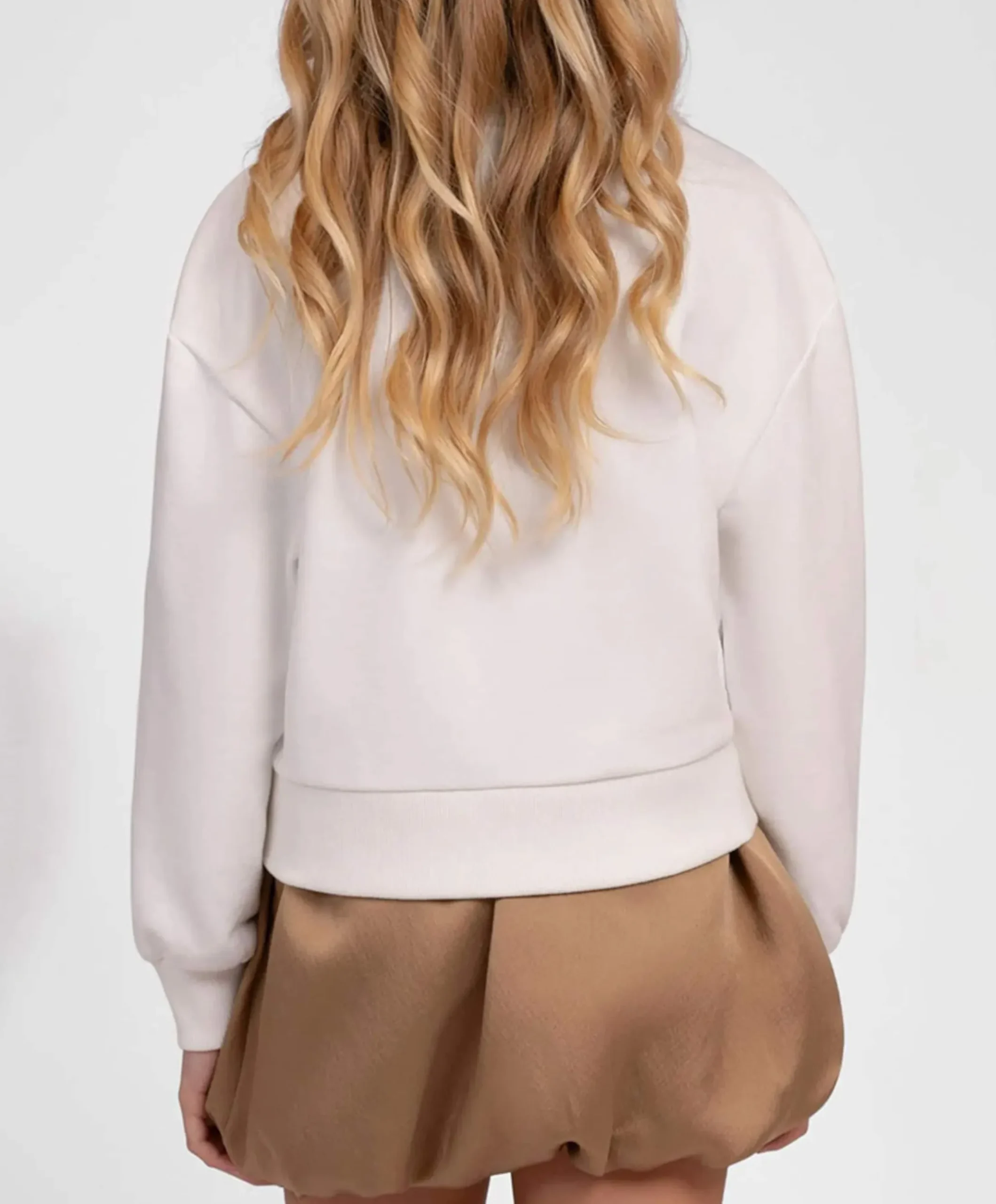 Meisjes sweater ecru